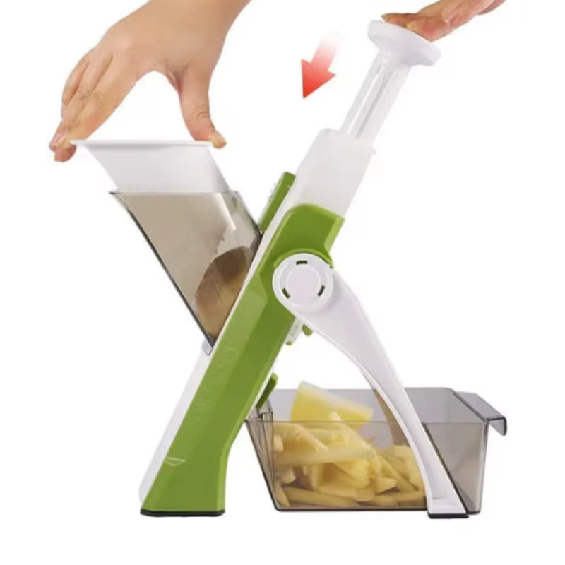 5-in-1 Vegetable Cutter – Adjustable Slice & Strip Kitchen Tool