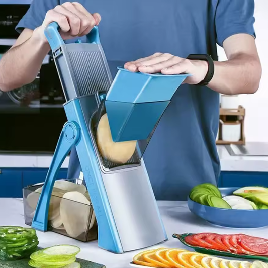 5-in-1 Vegetable Cutter – Adjustable Slice & Strip Kitchen Tool