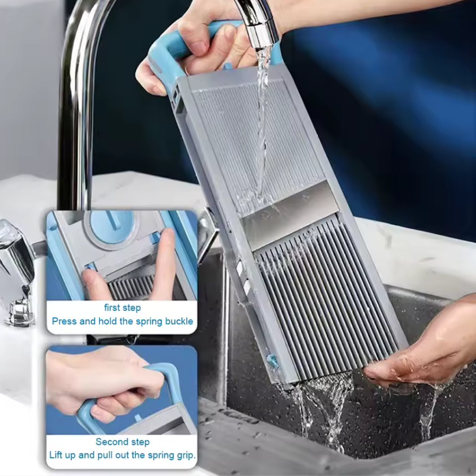 5-in-1 Vegetable Cutter – Adjustable Slice & Strip Kitchen Tool