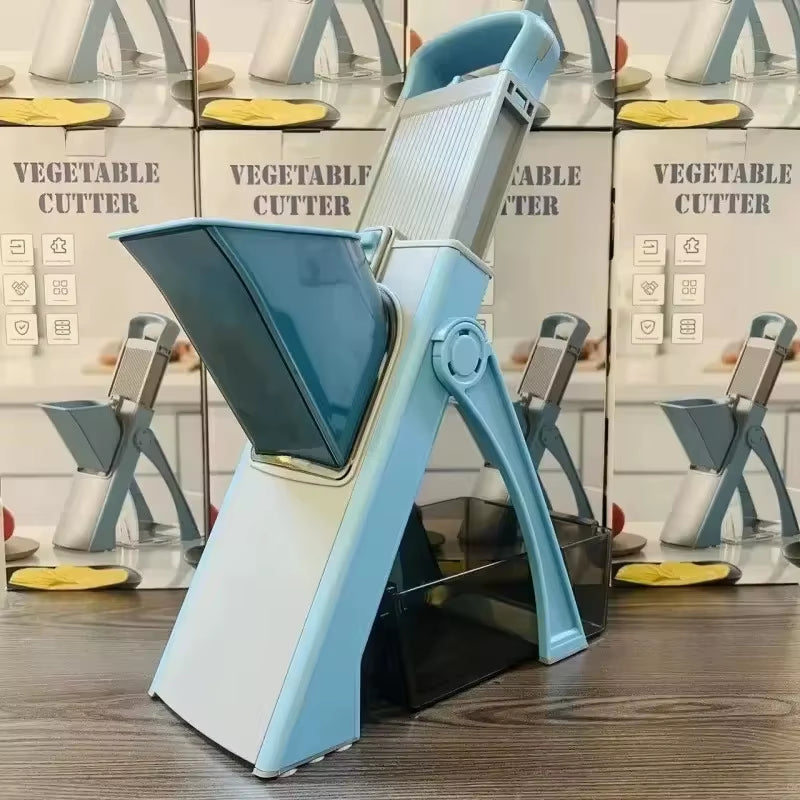 5-in-1 Vegetable Cutter – Adjustable Slice & Strip Kitchen Tool